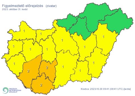 Heves időjárás előrejelzés .